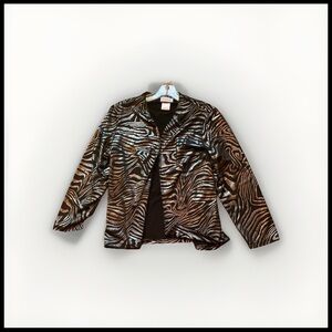 Soubise Large open front black silver sequin festive jacket topper